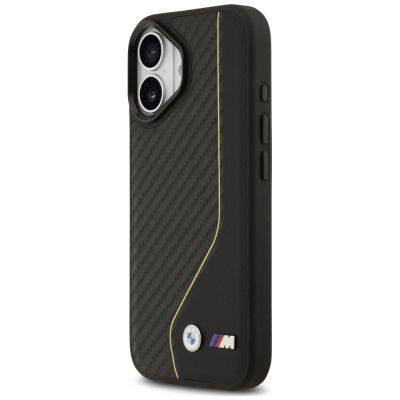 2. Etui BMW M Carbon Line & Logo MagSafe na iPhone 17 - żółte