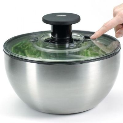 4. OXO 1071497 suszarka do sałaty Stal nierdzewna Przycisk