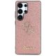 3. Etui Guess Fixed Glitter Big 4G Metal Logo do Samsung Galaxy S25 Ultra różowy