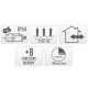 6. LAMPKI CHOINKOWE ŁAŃCUCH ŚWIETLNY 3000 LED TIMER ZIMNY BIAŁY