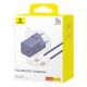 8. Ładowarka sieciowa Baseus GaN5 30W USB-C EU z fioletowym kablem Baseus Dynamic 3 USB-C 100W 1m - fioletowa