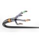 4. Digitus Kabel instalacyjny zewnętrzny suchy kat.7, S/FTP, AWG 23/1, PE, 1000m, czarny, szpula