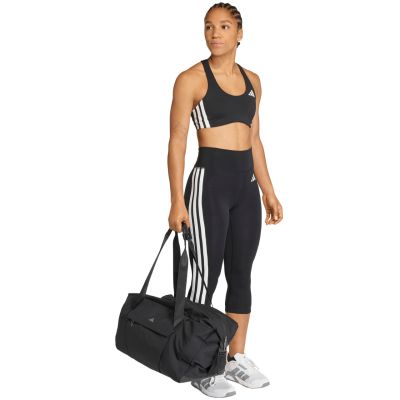 6. Legginsy damskie adidas 3/4 Optime Essentials Workout 3-Stripes czarne KE6062