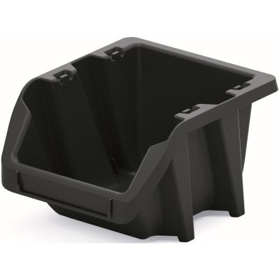 4. ZESTAW POJEMNIKÓW KUWET WARSZTATOWYCH BINEER SHORT 10SZT CZARNY KISTENBERG