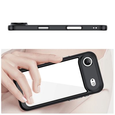 4. Etui Outer Space na iPhone 17 Air - czarne przezroczyste