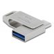 4. DeLOCK Pendrive USB-C + Typ-A 5 Gbps 64 GB - metalowa obudowa