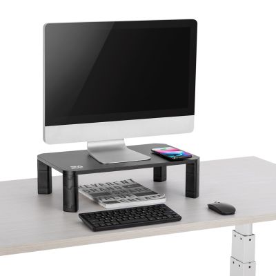 5. ERGOOFFICE PODSTAWKA STOLIK POD MONITOR Z ŁADOWARKĄ QI ER-415