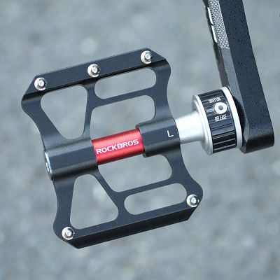 8. Pedały rowerowe Rockbros K3462F-BK odłączane z szybkozłączem - czarne