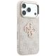 4. Etui Guess 4G & Big Resin Logo na iPhone 17 Pro / 18 Pro - różowe