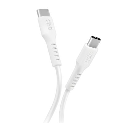Kabel SBS TECABLETCC10W USB-C - USB-C Power Delivery 25W 1 m - biały