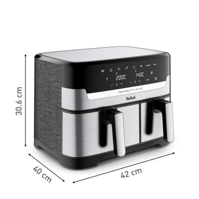 14. Frytkownica beztłuszczowa TEFAL DualEasy EY905D10