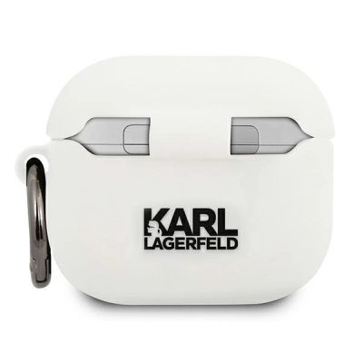 2. Etui Karl Lagerfeld Silicone Choupette na AirPods 3 - białe