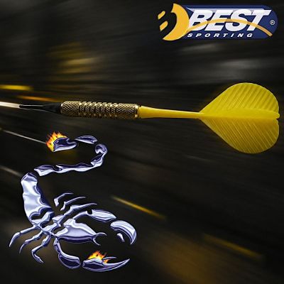 15. RZUTKI LOTKI PLASTIKOWE DART 3SZT BEZPIECZNE BEST SPORTING - ŻÓŁTE
