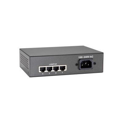 3. Switch 5-portowy Fast Ethernet PoE+, 4x FE PoE+ (65W) Producent: LEVELONE (FEP-0511)