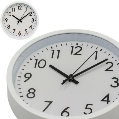 6. ZEGAR ŚCIENNY PP 20CM BIAŁY