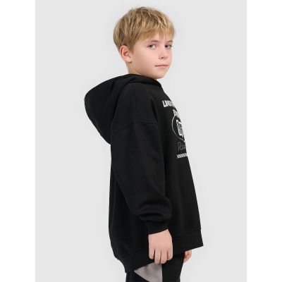 3. Bluza dresowa loose z kapturem chłopięca 4F 4FJRSS26TSWSM2814-20S