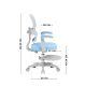 10. Fotel obrotowy Junior 4.4 Blue