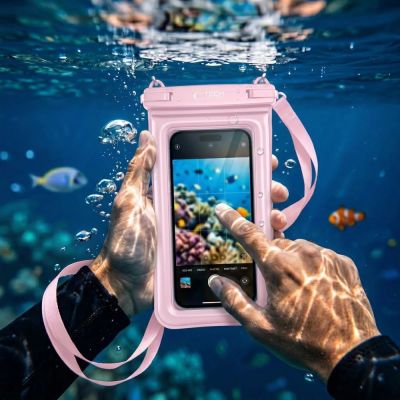 9. Etui wodoodporne Tech-Protect UWC7 6.9" - różowe