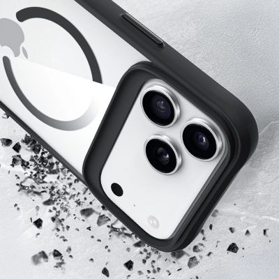 6. Etui 3mk Satin Armor MagCase na iPhone 17 Pro Max - przezroczysto czarne