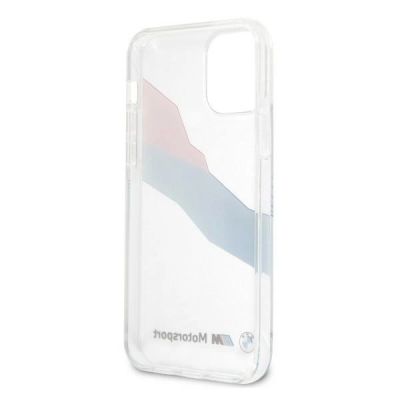 7. Etui BMW Motorsport Tricolor na iPhone 12 Pro Max - przezroczyste