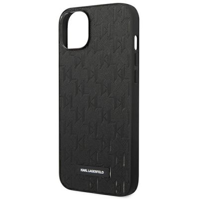 6. Etui Karl Lagerfeld Saffiano Mono Metal Logo na iPhone 14 Plus - czarne
