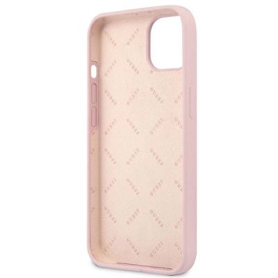 7. Etui Guess Silicone Triangle na iPhone 13 mini - fioletowe
