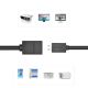 12. Ugreen kabel adapter przejściówka HDMI (żeński) - mini HDMI (męski) 4K 60 Hz Ethernet HEC ARC audio 32 kanały 22 cm czarny (20137)