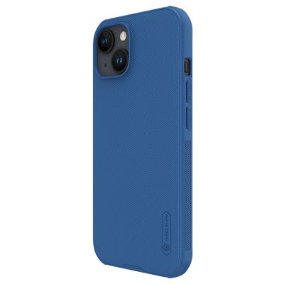 3. Wzmocnione etui do iPhone 15 Plus Nillkin Super Frosted Shield Pro - niebieskie