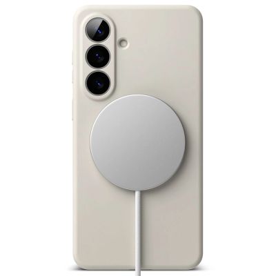 4. Etui Ringke Silicone MagSafe na Samsung Galaxy S26 - beżowe