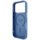 7. Etui Guess Embossed 4G Classic MagSafe na iPhone 17 Pro Max / 18 Pro Max - niebieskie
