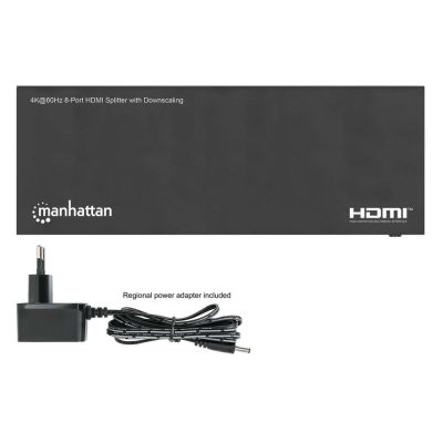 9. MANHATTAN 4K60Hz 8-portowy rozdzielacz HDMI ze skalowaniem w dół