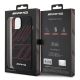 8. Etui AMG Silicone Large Rhombuses Pattern MagSafe na iPhone 15 / 14 / 13 - czarne