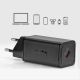 10. Ładowarka sieciowa SBS TETRGAN1C65W 65W GaN z Power Delivery - czarna