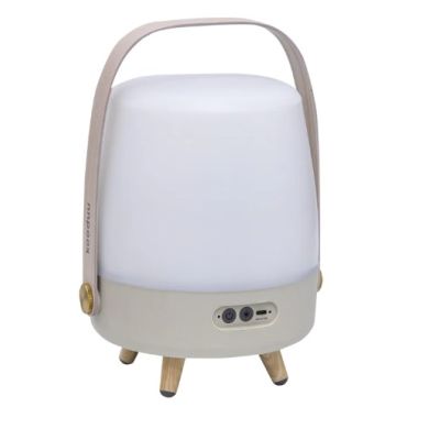 4. Kooduu Lite-up PLAY Mini Głośnik mono przenośny Piaskowy, Biały, Drewno 8 W