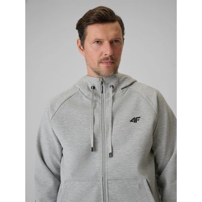 5. Bluza dresowa regular z kapturem męska 4F 4FRSS26TSWSM2974-27M
