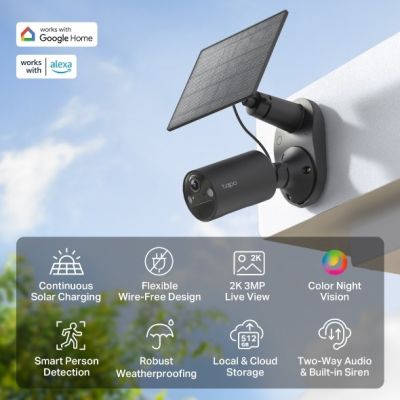 3. TP-Link Tapo C411 KIT Tubowa Kamera bezpieczeństwa IP Zewnętrzna 2304 x 1296 px Sufit / Ściana