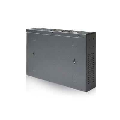 8. Przełącznik sieciowy niezarządzalny 19" 8x RJ45 10/100 Mb/s, 2x FastEthernet uplink, PoE+ 120W budżet