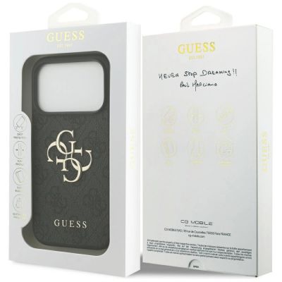 8. Etui Guess 4G Big Logo do iPhone 17 Pro - czarne