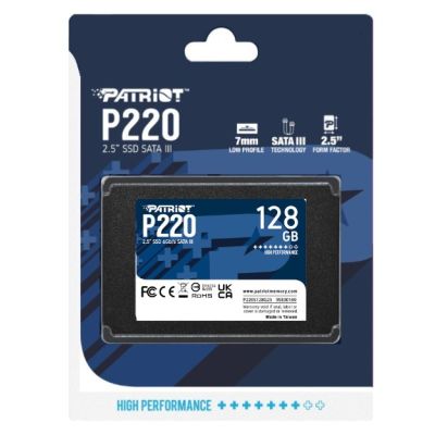 4. SSD Patriot P220 128GB SATA3 2,5"