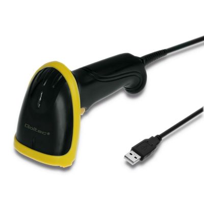 9. QOLTEC LASEROWY CZYTNIK KODÓW 1D | 2D | USB | CZARNY