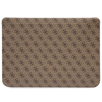 3. Pokrowiec Guess 4G Printed Stripes na laptopa 16" - brązowy