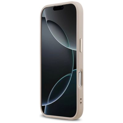 5. Etui Guess 4G Triangle Logo MagSafe na iPhone 17 - różowo-złote