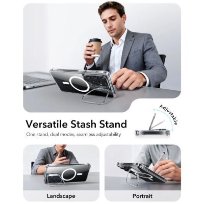 3. Etui ESR Classic Hybrid Kickstand MagSafe na Samsung Galaxy S26 Ultra - przezroczyste