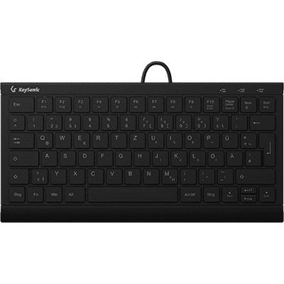 6. KeySonic KSK-5011ELC (DE) klawiatura Dom USB QWERTZ Niemiecki Czarny
