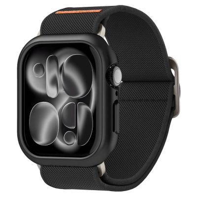 3. Zestaw etui Spigen Thin Fit + pasek Spigen Lite Fit Ultra na Apple Watch (46 mm) - czarne