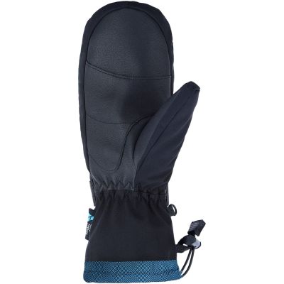 Rękawice narciarskie damskie VIKING Tanuka Mitten Ski Lady jednopalczaste czarno turkusowe   6