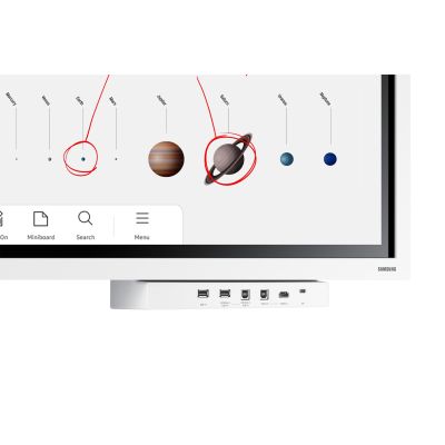 14. SAMSUNG Flip Pro Digital Flipboard 65" 4K IR Touch HDMI USB-C USB LAN WiFi WPA2 Enterprise Bluetooth Tizen 6.5 SoC 2x10W 400x400