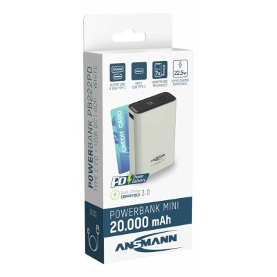 13. Ansmann PB222PD Litowo-polimerowy (LiPo) 20000 mAh Biały