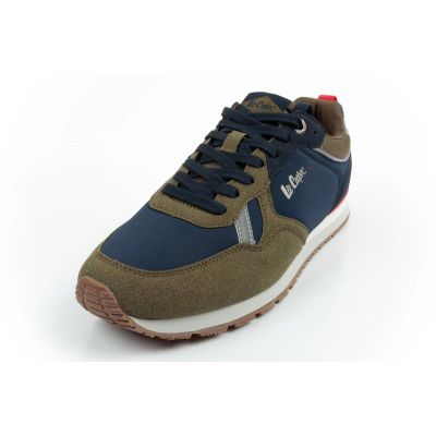 3. Lee Cooper buty sportowe sneakersy męskie modne wygodne wytrzymałe granatowe khaki