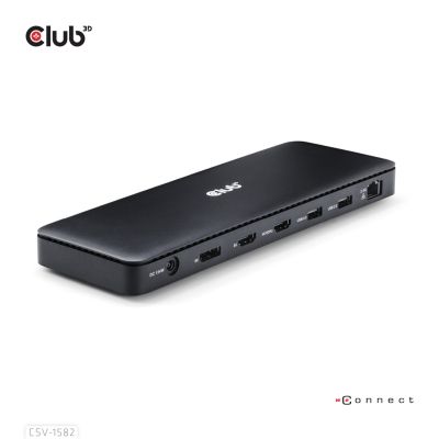 7. CLUB3D Club 3D, Dockingstation TB4 12 in 1